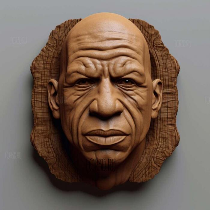 Vin Diesel head 3 stl model for CNC